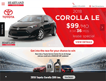 Tablet Screenshot of heartlandtoyota.com